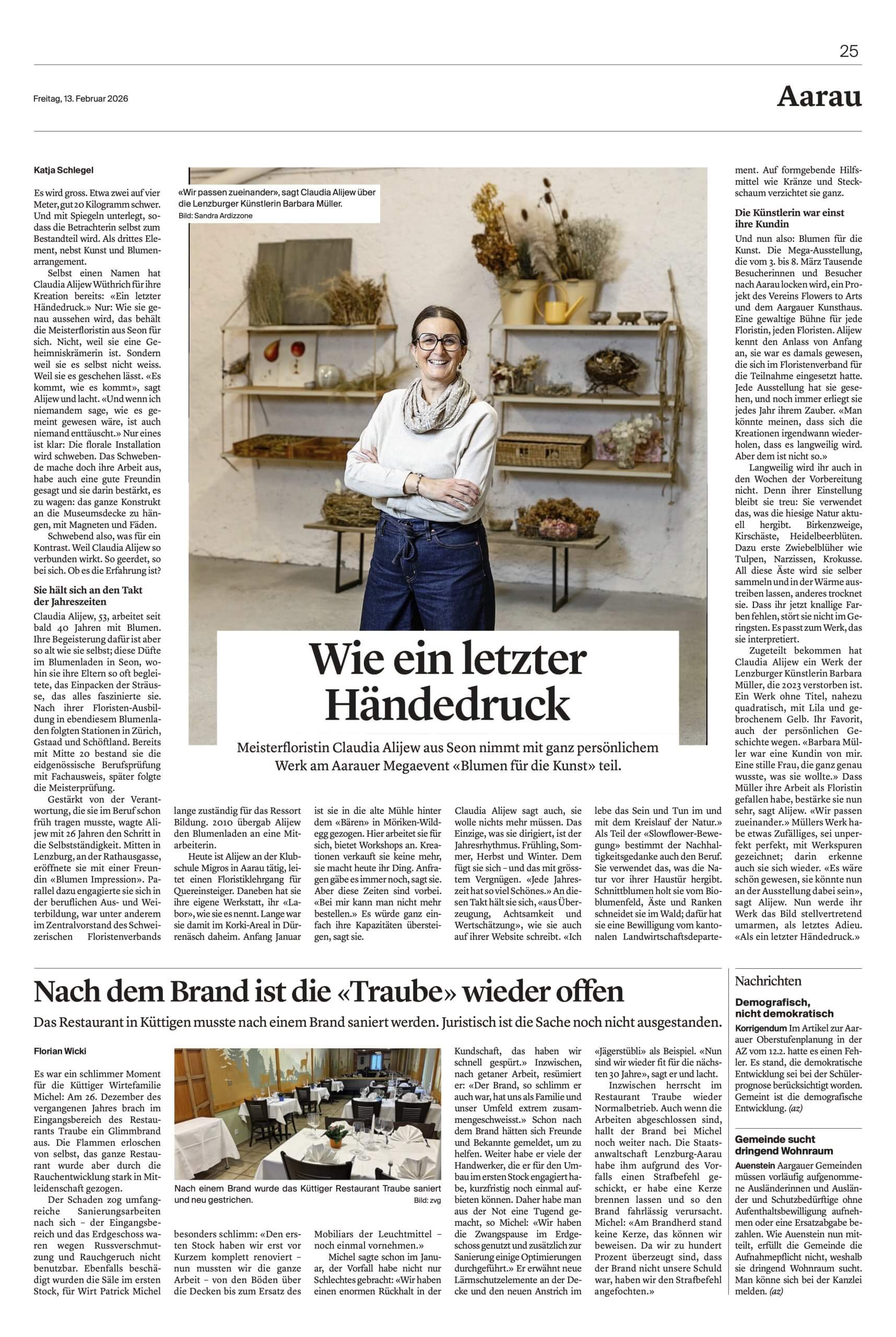 Regionalausgabe Aarau 13.02.2026 Pages 25